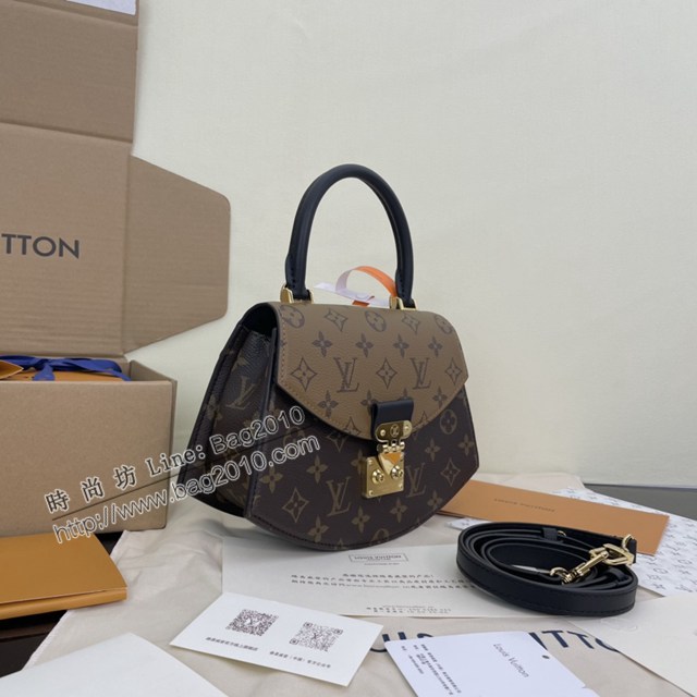 Lv路易威登2023專櫃新款老花扇形手提肩背女包 免稅版特級純鋼M46548 ydh5120
